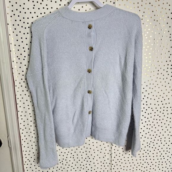 Point Sur Light Blue Women's Sweater - Picture 6 of 7